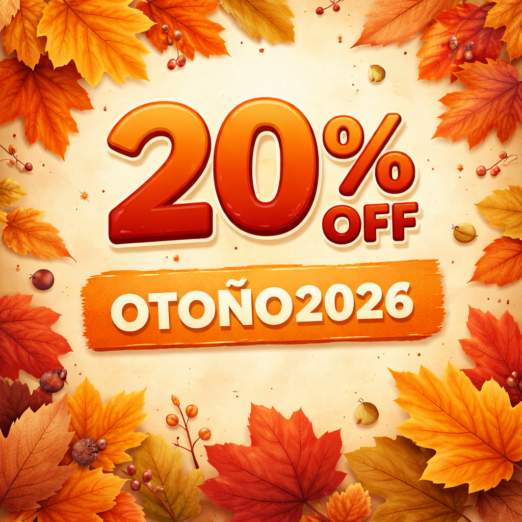 20% OFF Código de de descuento OTOÑO2026